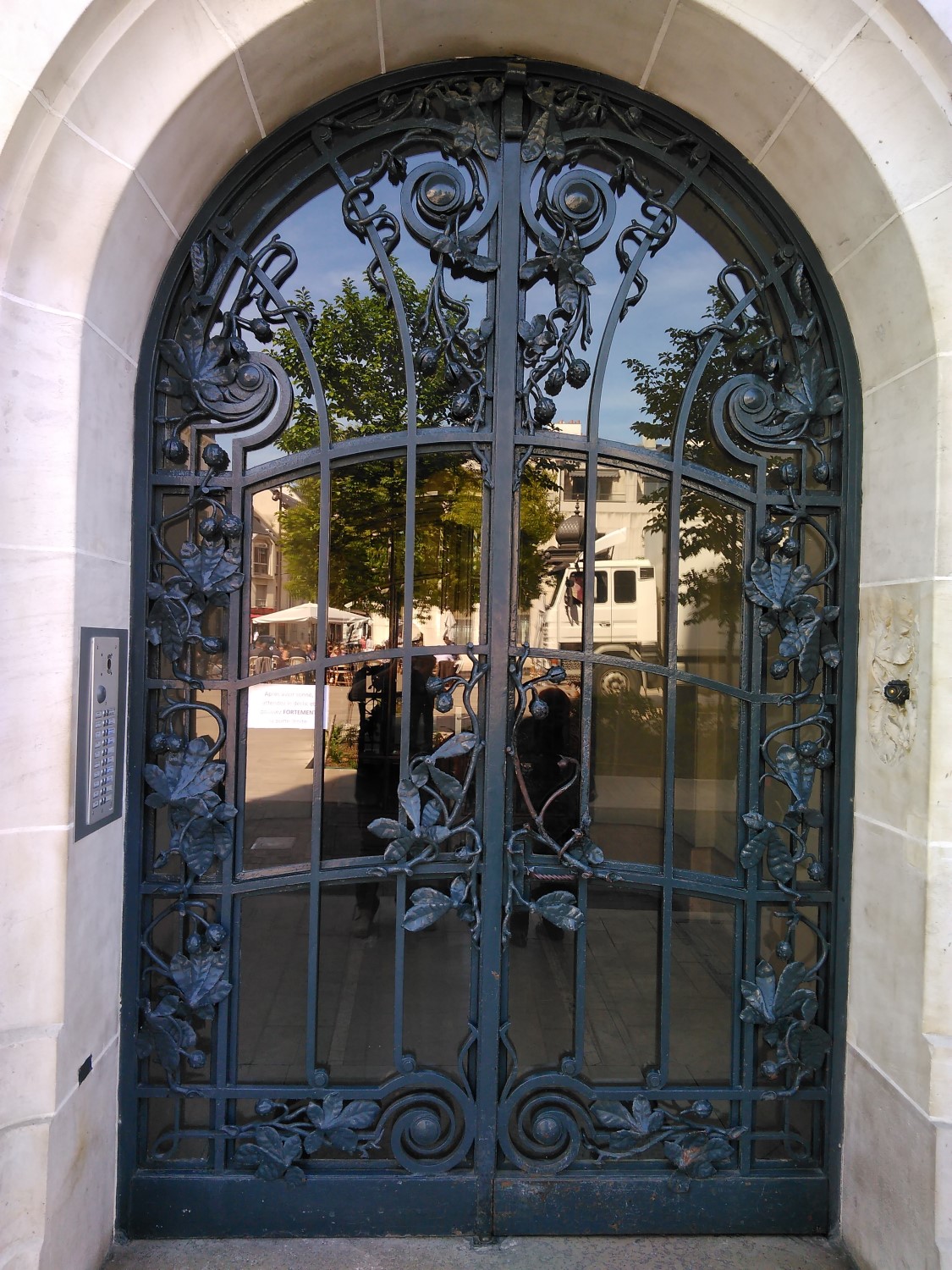 Porte En Ferronnerie D'Art (Arbre De Vie)